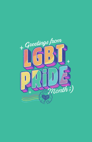 Saudações do mês do orgulho LGBT 2021