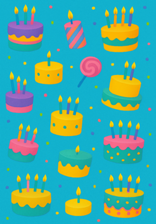 Papel de Presente • bolinhos de aniversario