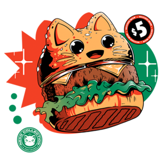 Meow Burger Black