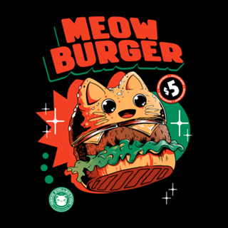 Meow Burger Black