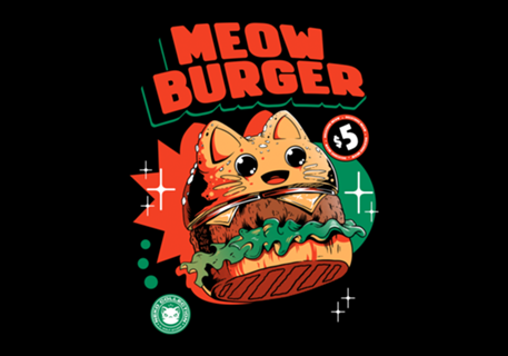 Meow Burger Black