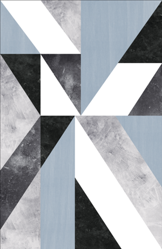 Geometrico Tex Blue 2