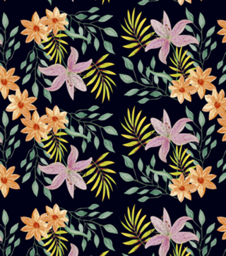 Floral Preto