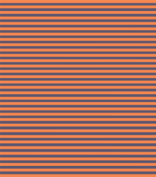 Autumn Orange and Navy Blue Vintage Thin Stripes