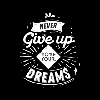 Never Give Up - Lettering