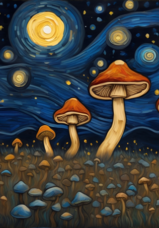 Cogumelos do Van Gogh 2