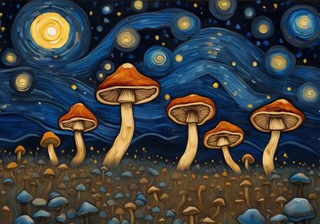 Cogumelos do Van Gogh 2