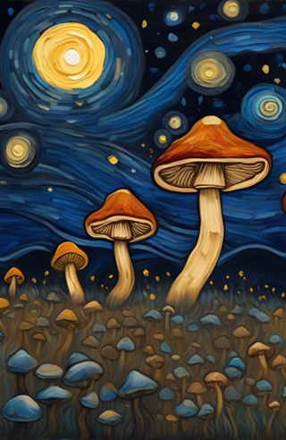 Cogumelos do Van Gogh 2
