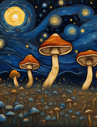 Cogumelos do Van Gogh 2
