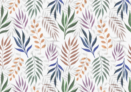 Watercolor Leaves Pattern
