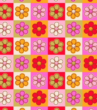Margaridinhas Retro | Florzinhas Sorrindo