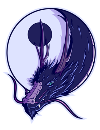 Dragão Negro Yin Yang