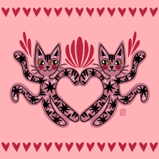 Gatitos enamorados