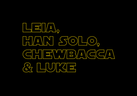 Star Wars - Leia, Han Solo, Chewbacca & Luke