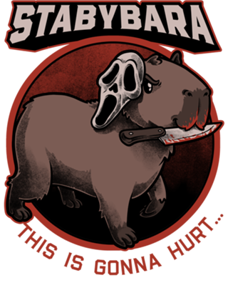 Slasher Capybara - Horror Movie Fun Pet