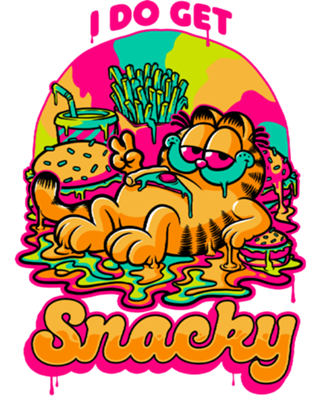 Cat Psychedelic Food Trip - Comic Character