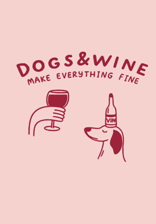 Cães e vinho