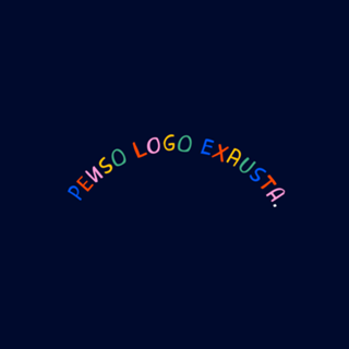 Penso, logo exausta - bolsa