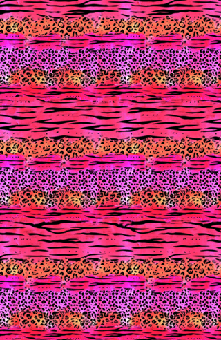 Aquarela animal print cor de rosa