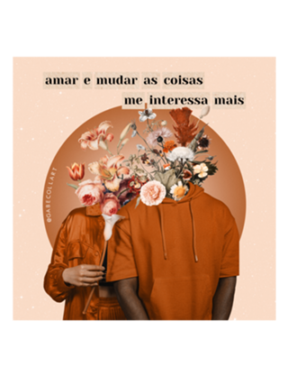 Colagem amar e mudar as coisas