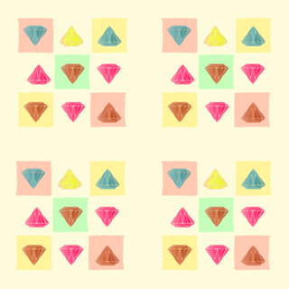 Estampa Diamantes