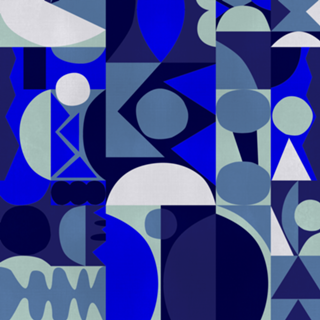 BEAUTY GEOMETRICO NAVY