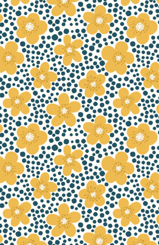 Buttercups // Floral // Amarelo Marinho