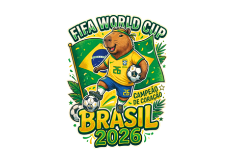 Capivara na Copa do Mundo 2026 - Brasil Hexa