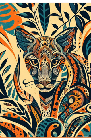 Animal print tropical