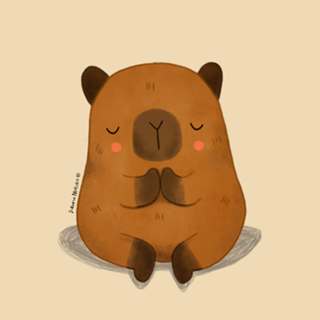 Capivara Meditando