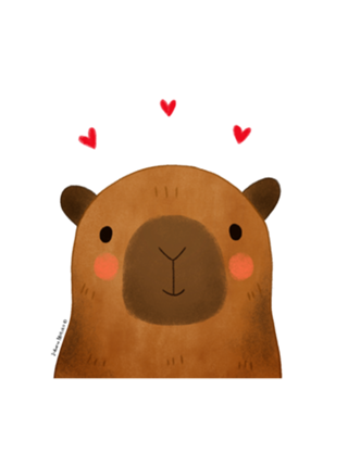 Capivara apaixonada