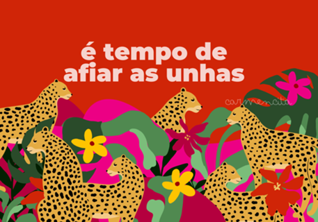Onça no tempo de afiar as unhas
