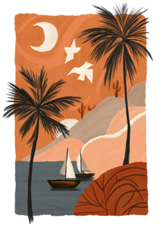 Paisagem III, Barcos