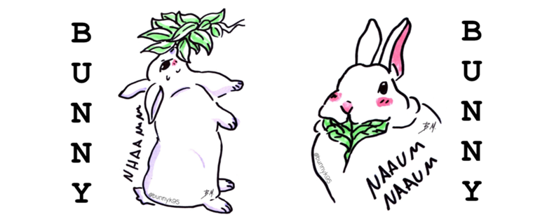 Coelhos amassados