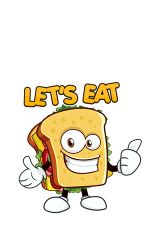 Let's Eat - vamos comer desenho cartoon