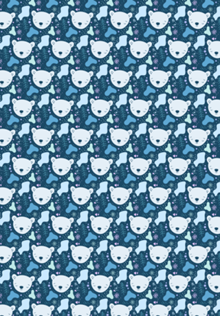 Boa Noite - Ilustração Fofa de Urso Polar