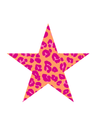 Oncinha rosa e laranja