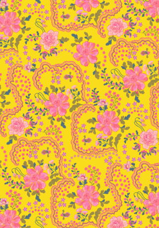 Boho Peonias Floral Boemio