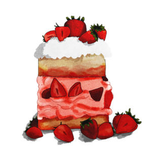 Bolo de morango