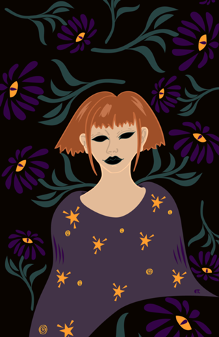 Spooky girl flower