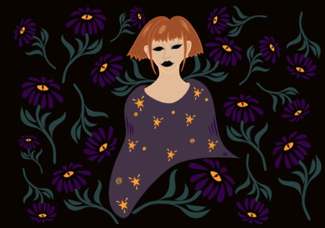 Spooky girl flower