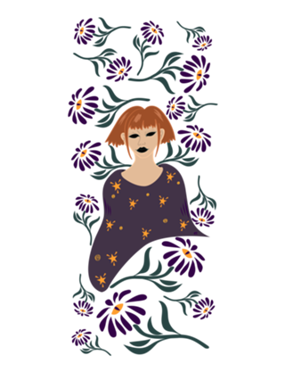 Spooky girl flower