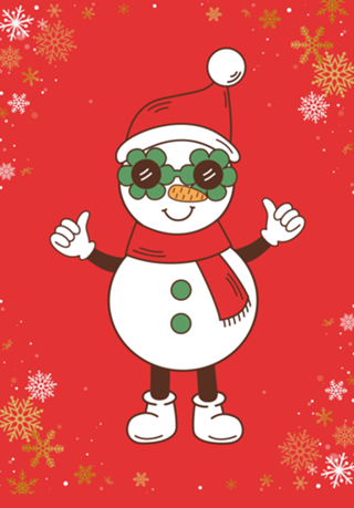Boneco de Neve Descolado