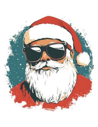 Vintage Tropical Santa