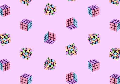 Cubo mágico pastel