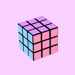 Cubo mágico pastel