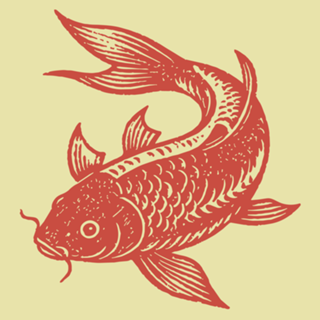 Carpa em Xilogravura