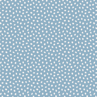 Poá Branco e Azul