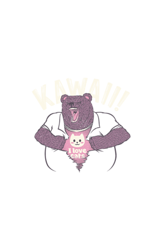 Mad Bear I Love Cats Inside