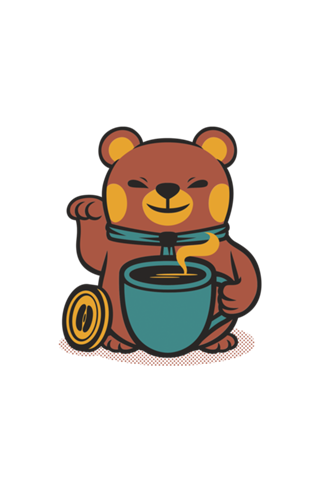 Bear Coffee Manekineko